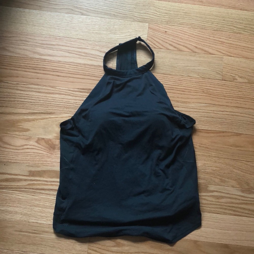 Athleta teal workout top with built in sports bra